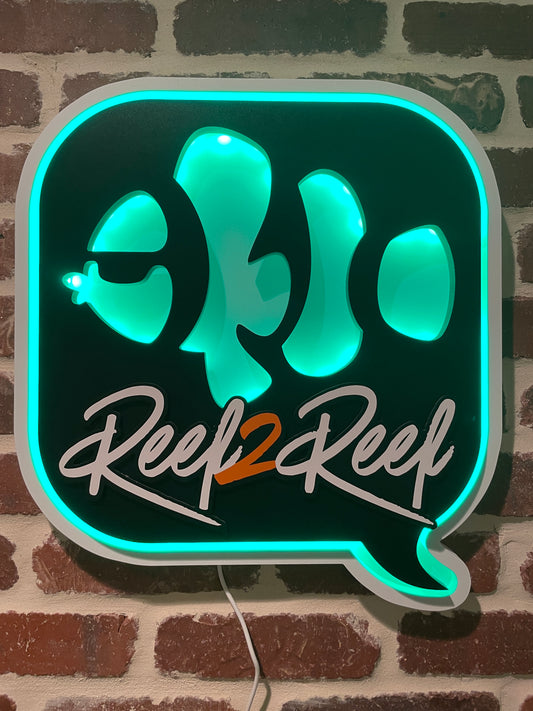 R2R Illuminated RGB Logo Light (+Badge Tee & Sticker)